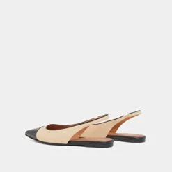 Ballerines à Bouts Pointus En Cuir Noir Et Beige 14 Ballerines à Bouts Pointus En Cuir Noir Et Beige -Xoxo Boutique 01W009289F.1708516923