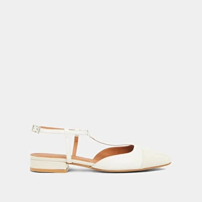 Ballerines à Boucles Ajustantes En Vernis Et Cuir écrus 4 Ballerines à Boucles Ajustantes En Vernis Et Cuir écrus – Image 2