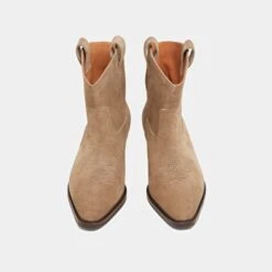 Boots à Talons Biseautés En Croute Taupe -Xoxo Boutique 01W009296G.1708516975