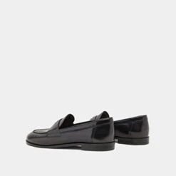 Mocassins à Empiècements Dorés En Cuir Glacé Noir 14 Mocassins à Empiècements Dorés En Cuir Glacé Noir -Xoxo Boutique 01W009314F.1708516980