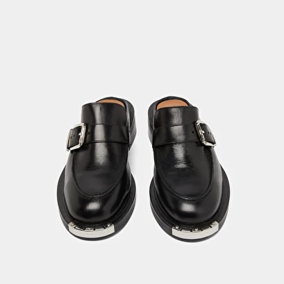 Mocassins à Pièces Métalliques En Cuir Noir 9 Mocassins à Pièces Métalliques En Cuir Noir – Image 7