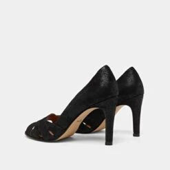 Escarpins à Hauts Talons En Velours Laminé Noir 14 Escarpins à Hauts Talons En Velours Laminé Noir -Xoxo Boutique 01W009330F.1708516887