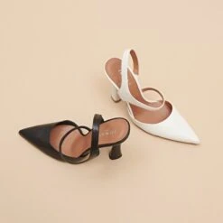 Escarpins à Bouts Pointus En Cuir écru 16 Escarpins à Bouts Pointus En Cuir écru -Xoxo Boutique 01W009338G.1708516987