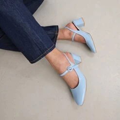 Babies à Talons En Vernis Bleu Ciel -Xoxo Boutique 01W009459C.1708102409