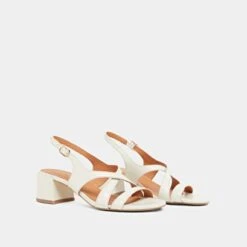 Sandales à Talons En Cuir Vieilli écru 12 Sandales à Talons En Cuir Vieilli écru -Xoxo Boutique 01W009483D.1708516830